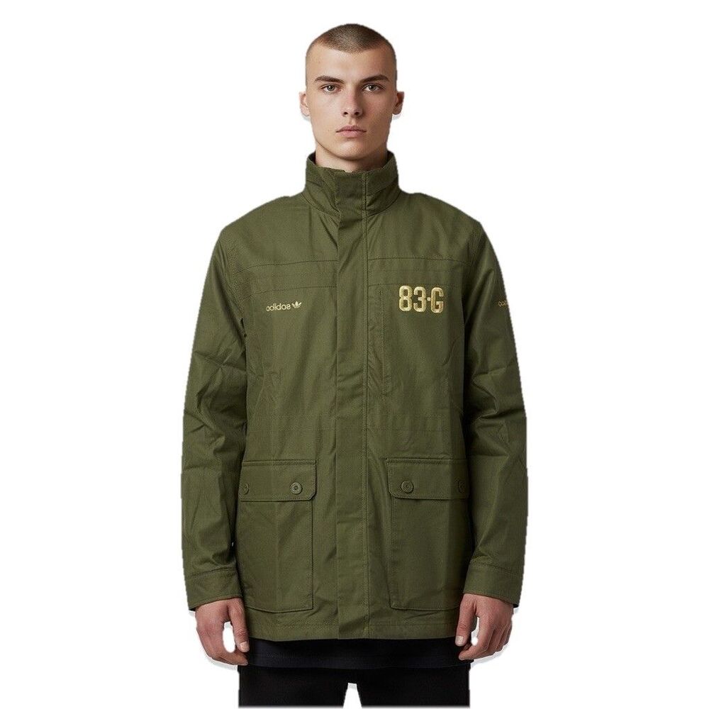 Adidas x Mark Gonzales 83G Military Field Jacket Olive Green Large Cotton Twill